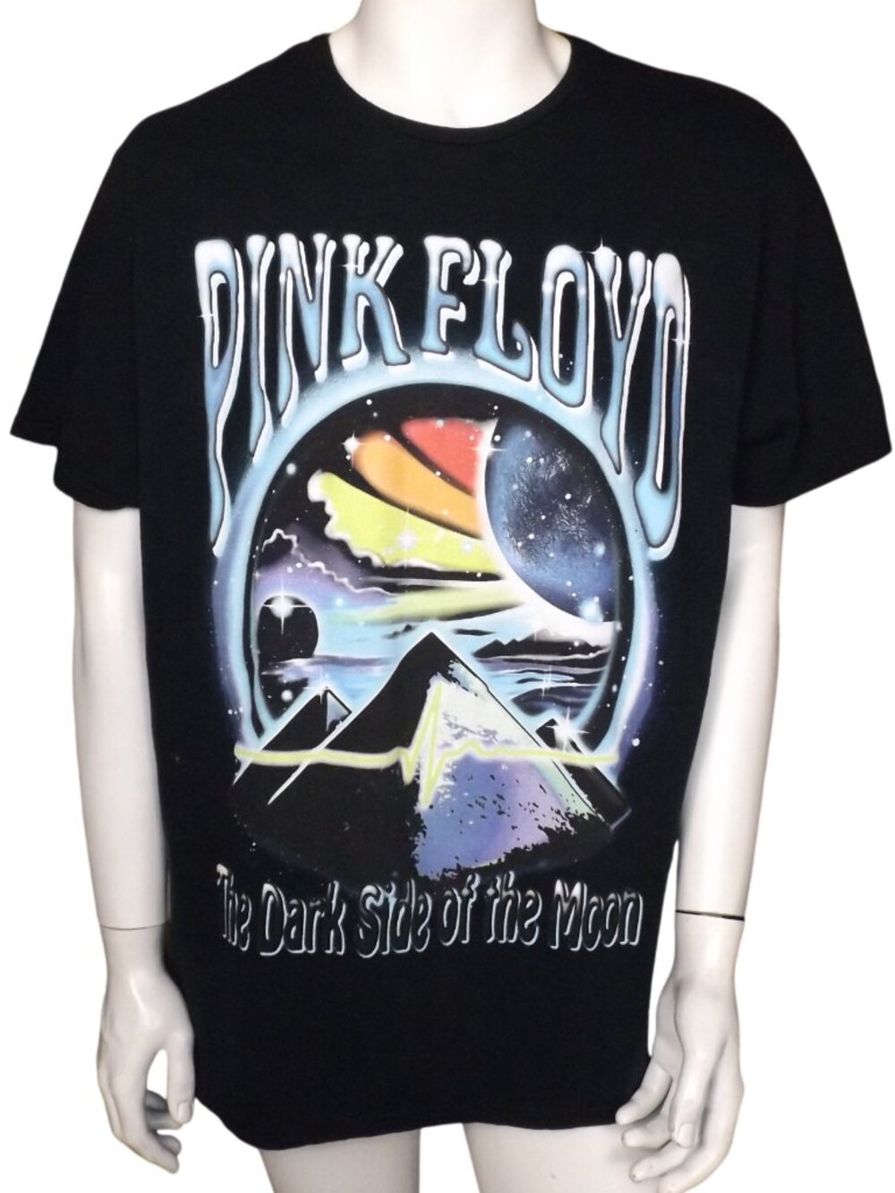 PINK FLOYD Tshirt, XL/2XL, Black, DARK SIDE OF THE MOON, Air Brush Vibes, 1 Side